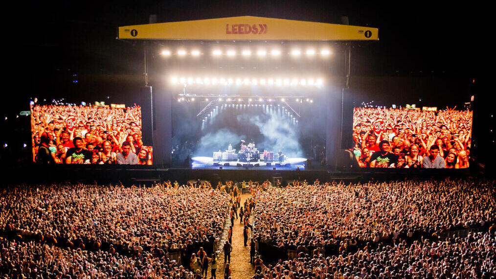 Une foule nombreuse au Leeds Festival