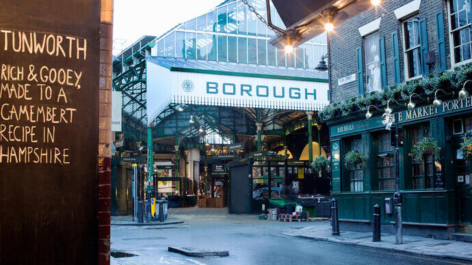 Entrance to Borough market, London
