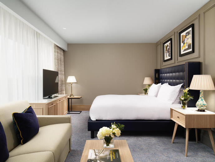 Interior of a bedroom at The Grand Hotel York