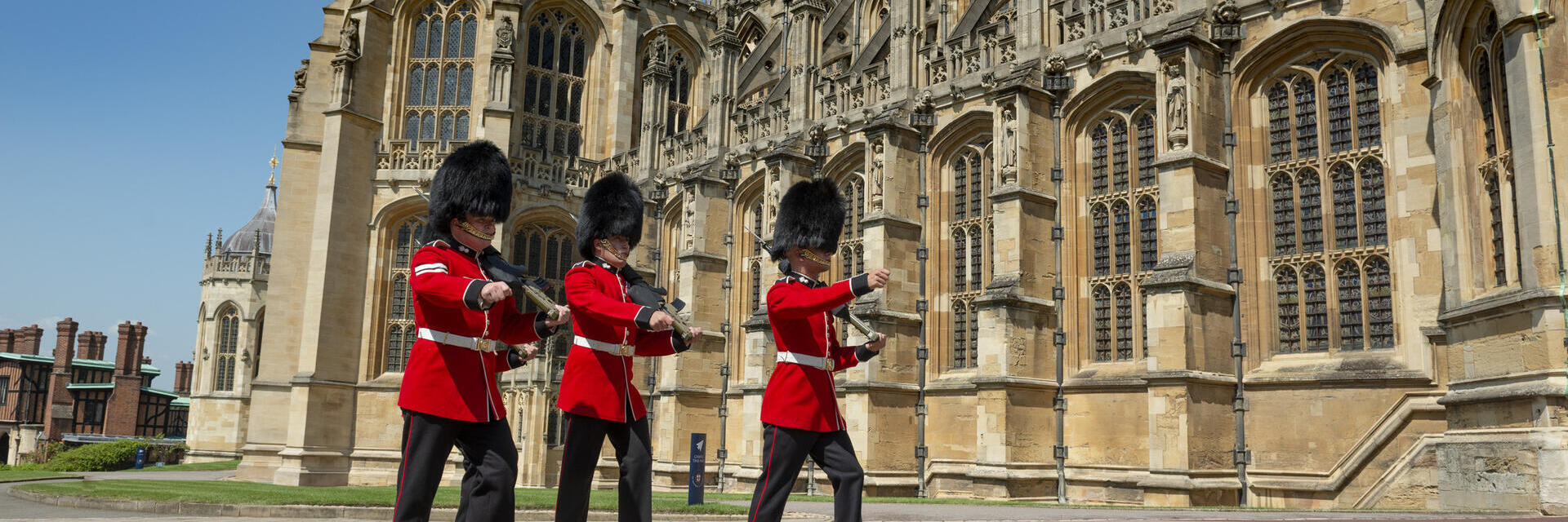Gardes en marche, château de Windsor
