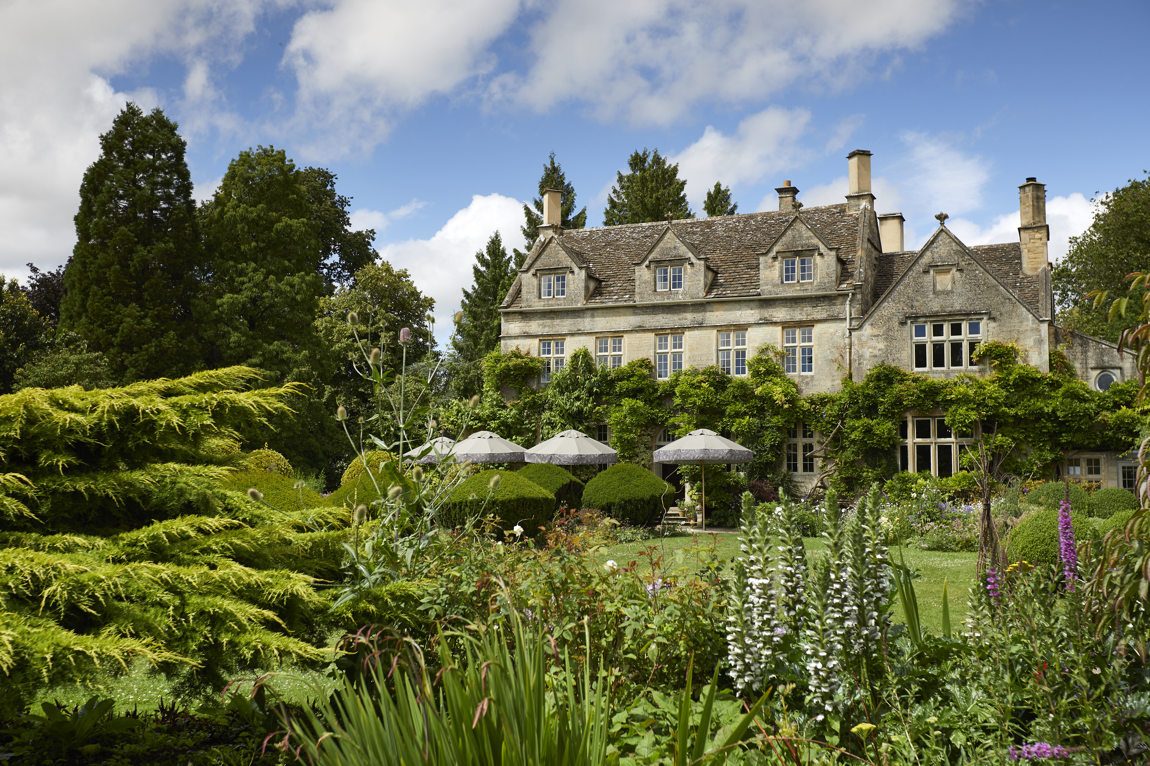 Vue extérieure du Pig Hotel dans les Cotswolds