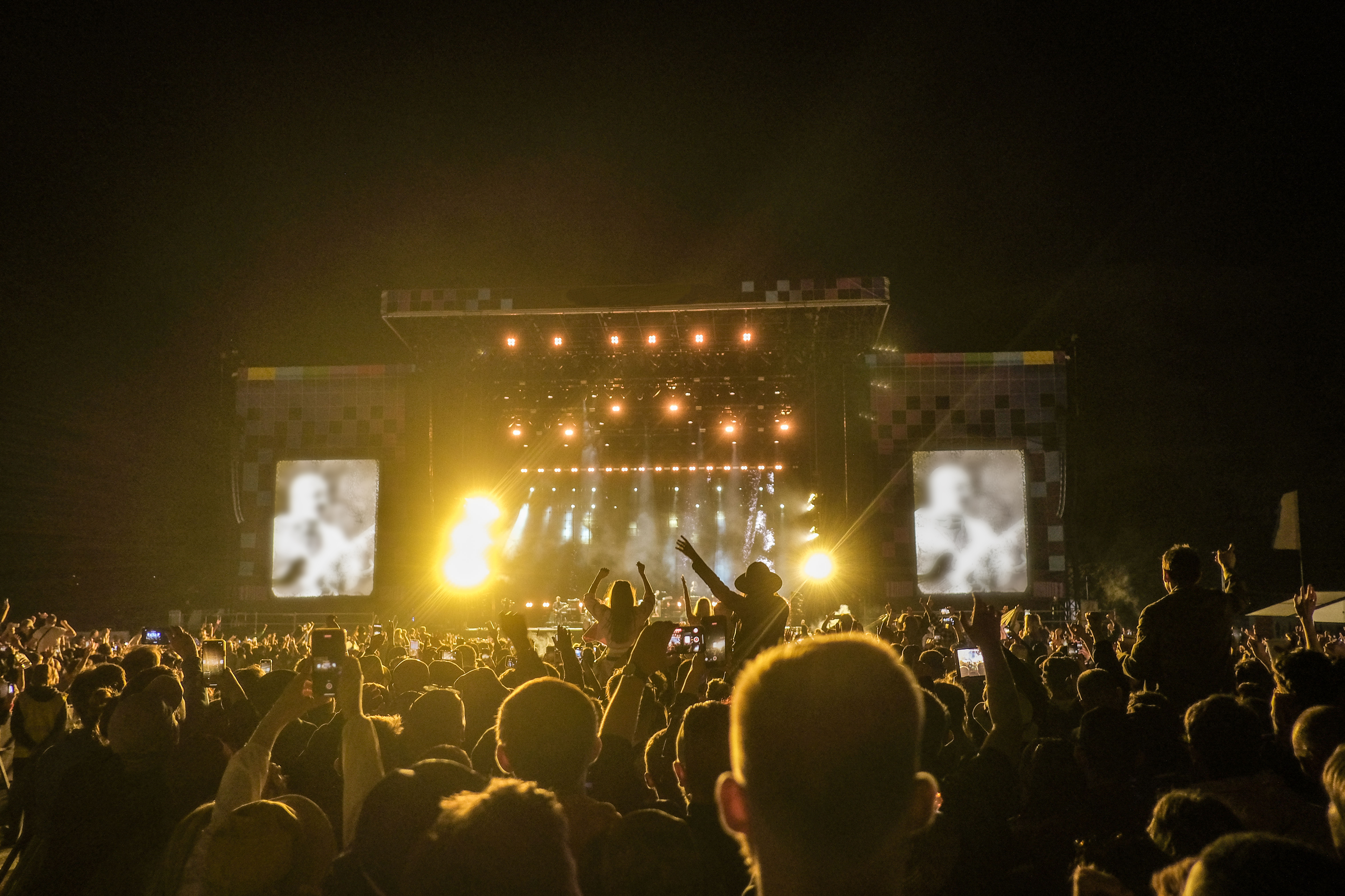 Crowd in front of the stage at TRNSMT festival