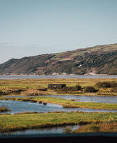 A landscape view of the Dyfi Biosphere Reserve in Wales