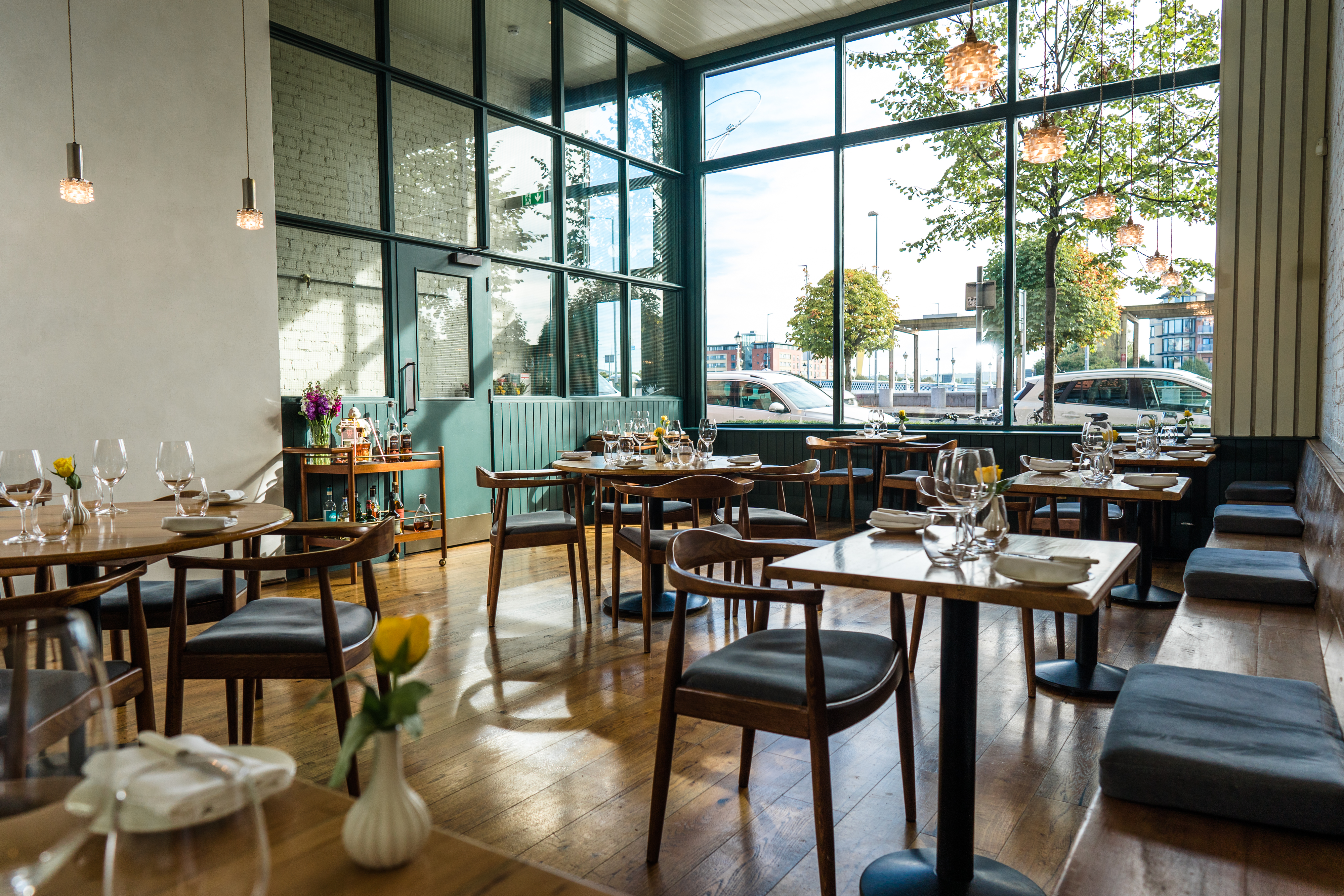 Interior of OX restaurant, Belfast
