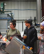 A group on a brewery tour of Brew York