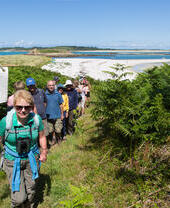 Group of people exploring the Isles of Scilly