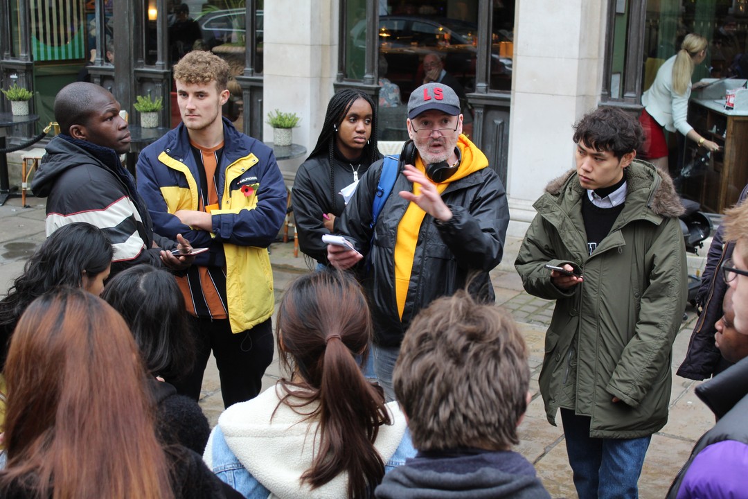 A group of people on an Invisible Cities Tours
