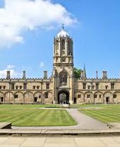 Historic building overlooking a quadrant