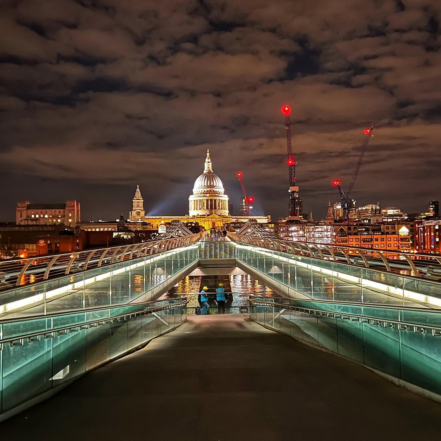 Millennium bridge and St Pauls Cathedral
