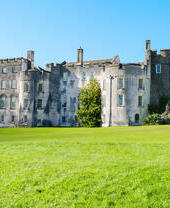 Castillo de Picton en Haverfordwest, Gales, Reino Unido