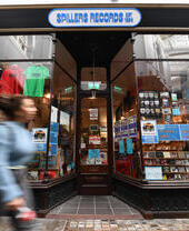 Spillers Records in Cardiff, Südwales