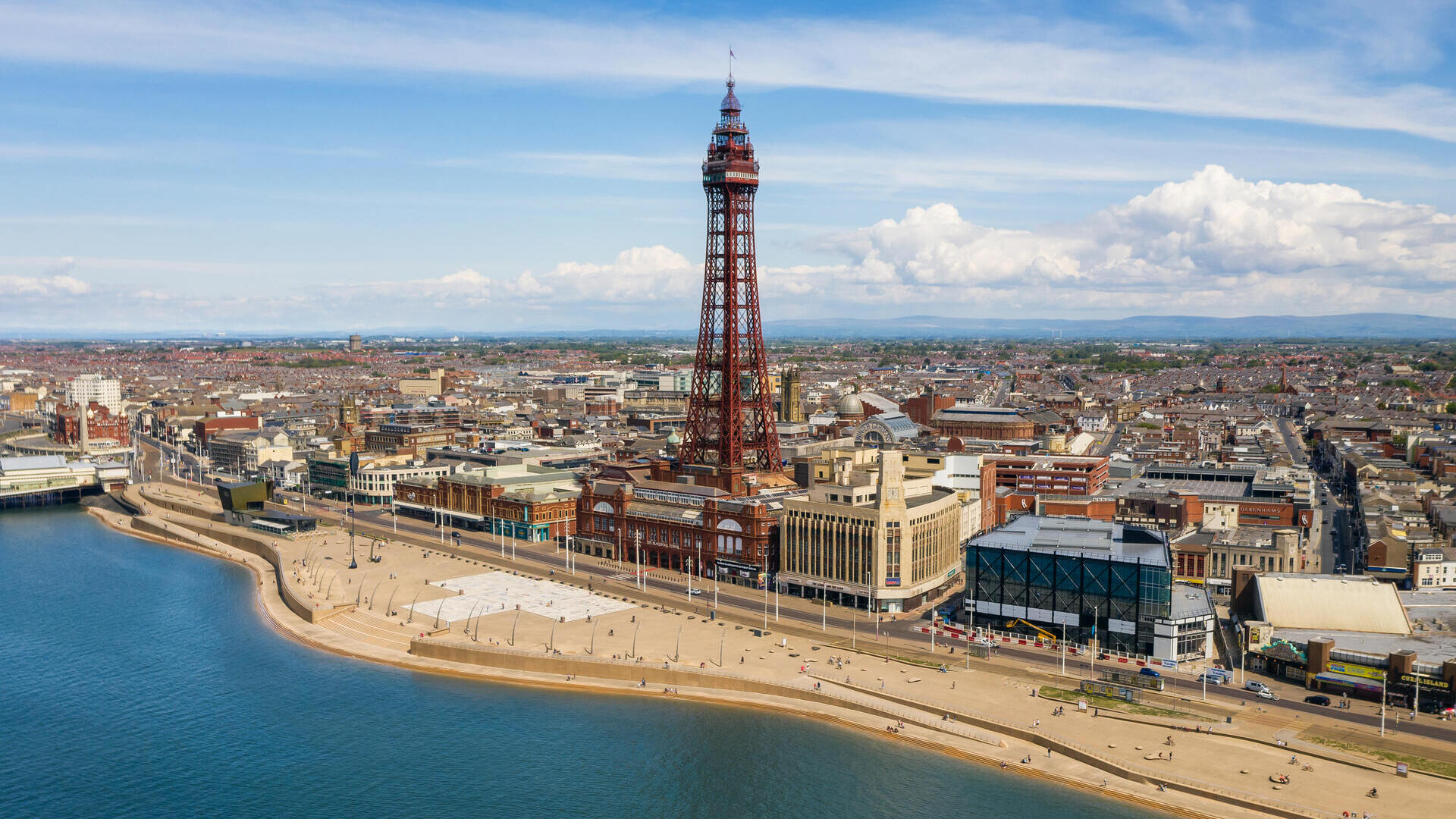 Blackpool seafront and Blackpool Tower.