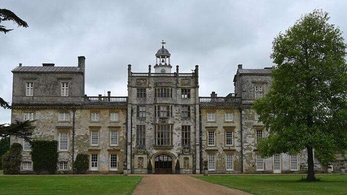 Vista de Wilton House y su jardín