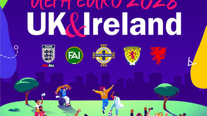 UEFA Euro 2028 UK and Ireland bid artwork