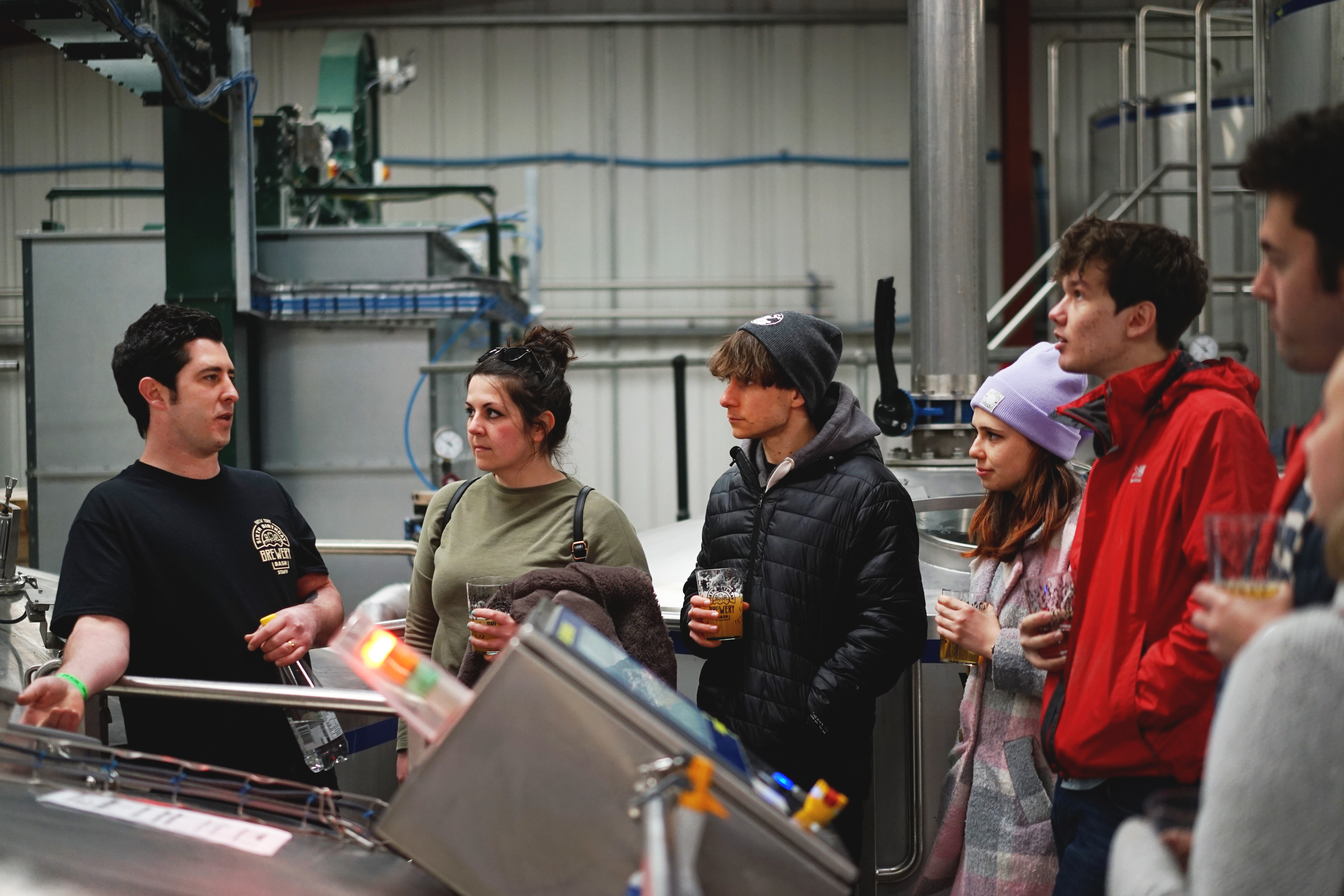A group on a brewery tour of Brew York