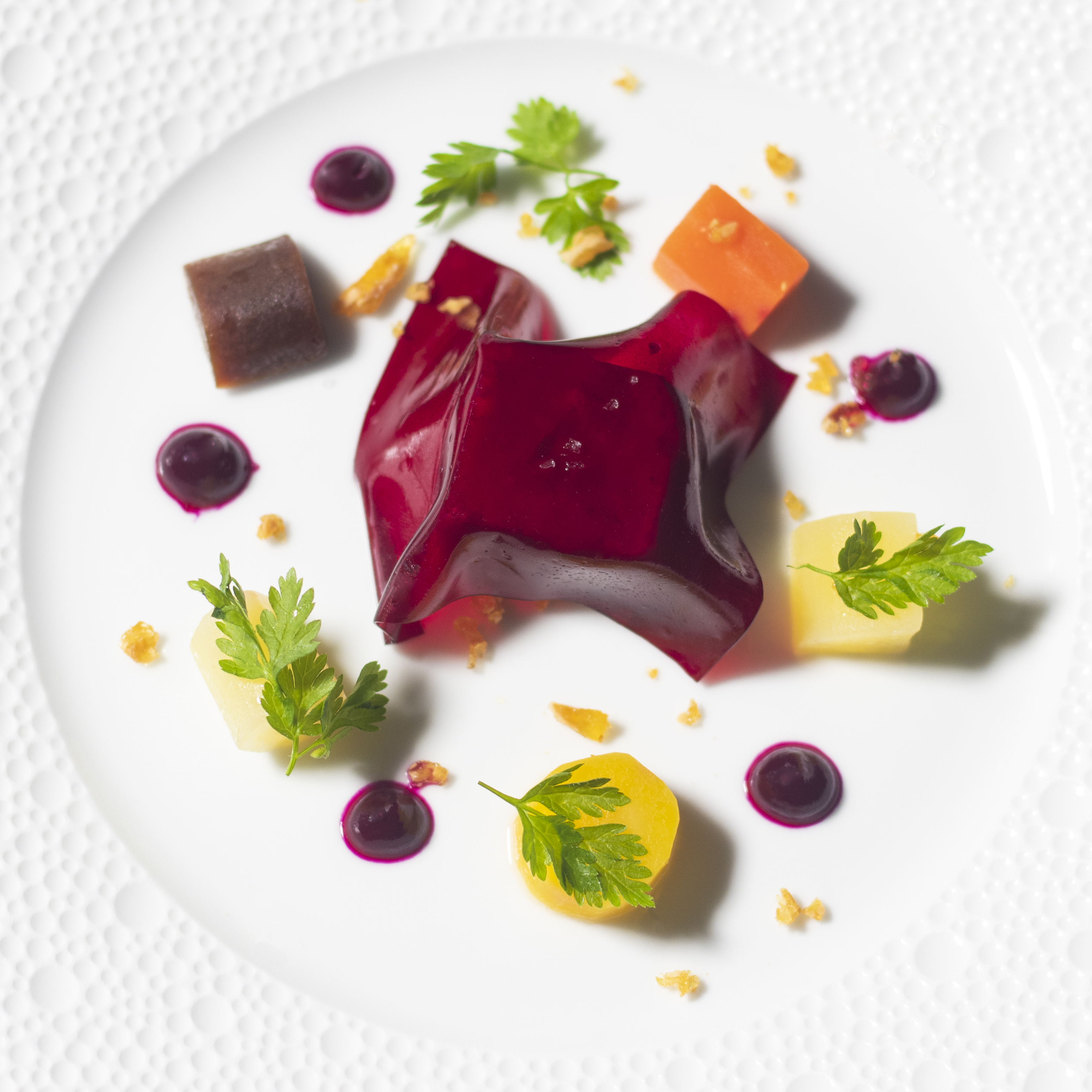 Plate of food at Sketch, Lecture Room and Library