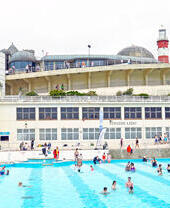 People in a lido pool at Tinside Lido in Plymouth