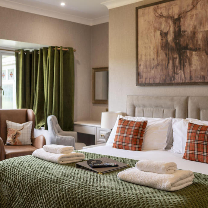 Accessible bedroom, large double bed