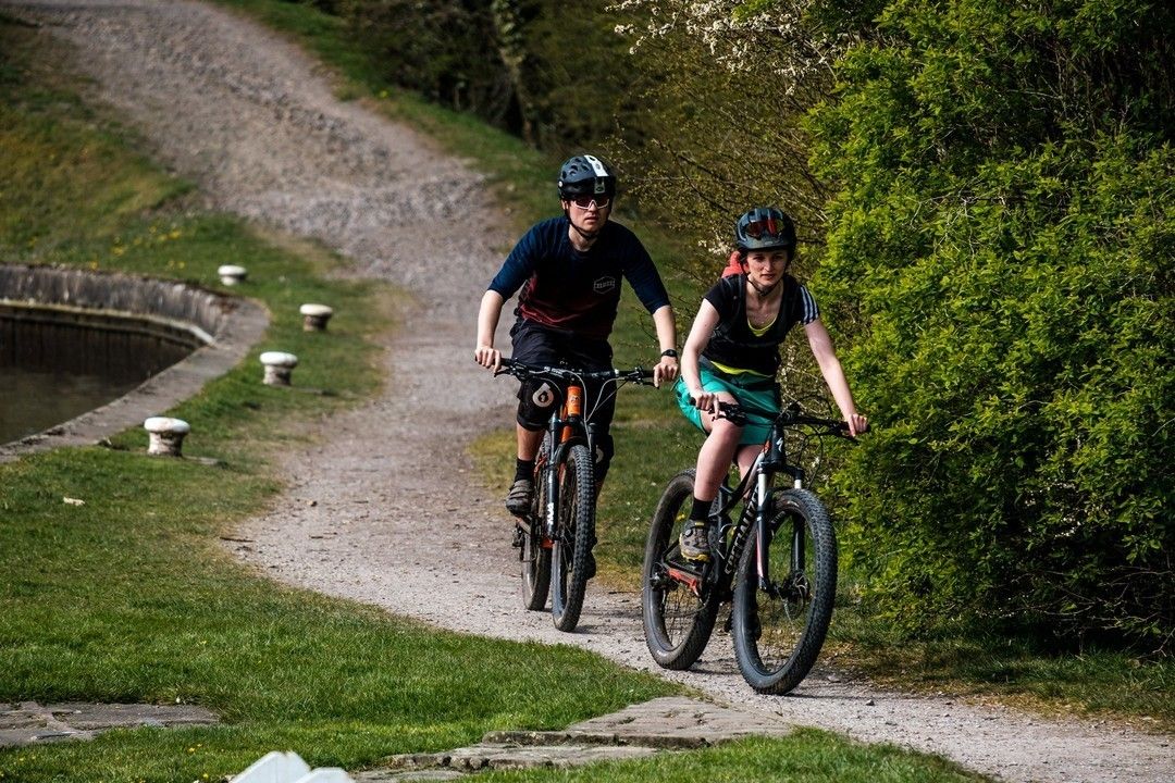 Cyclists on Yorkshire Dales Cycleway