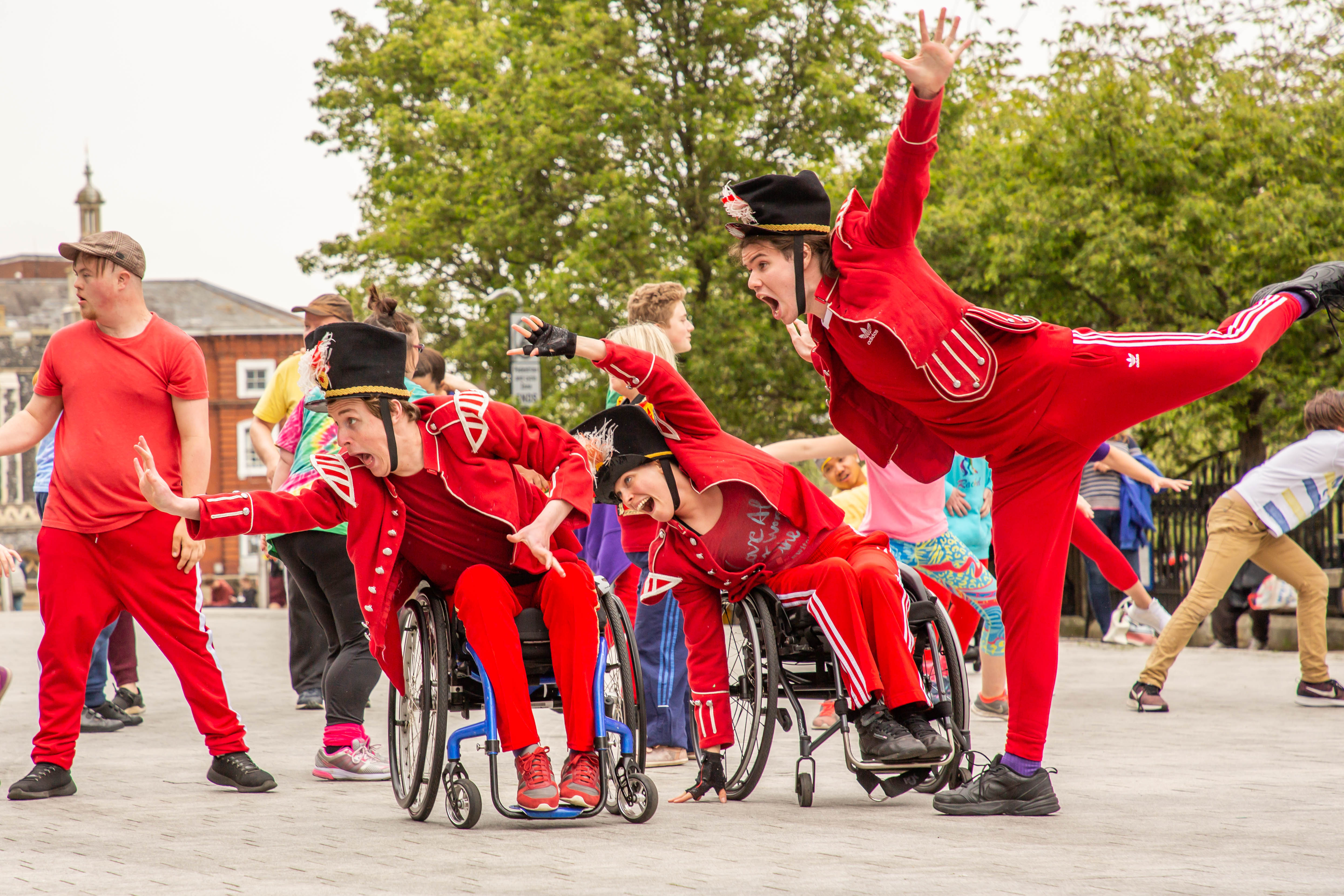 Street performers at Norfolk & Norwich Festival