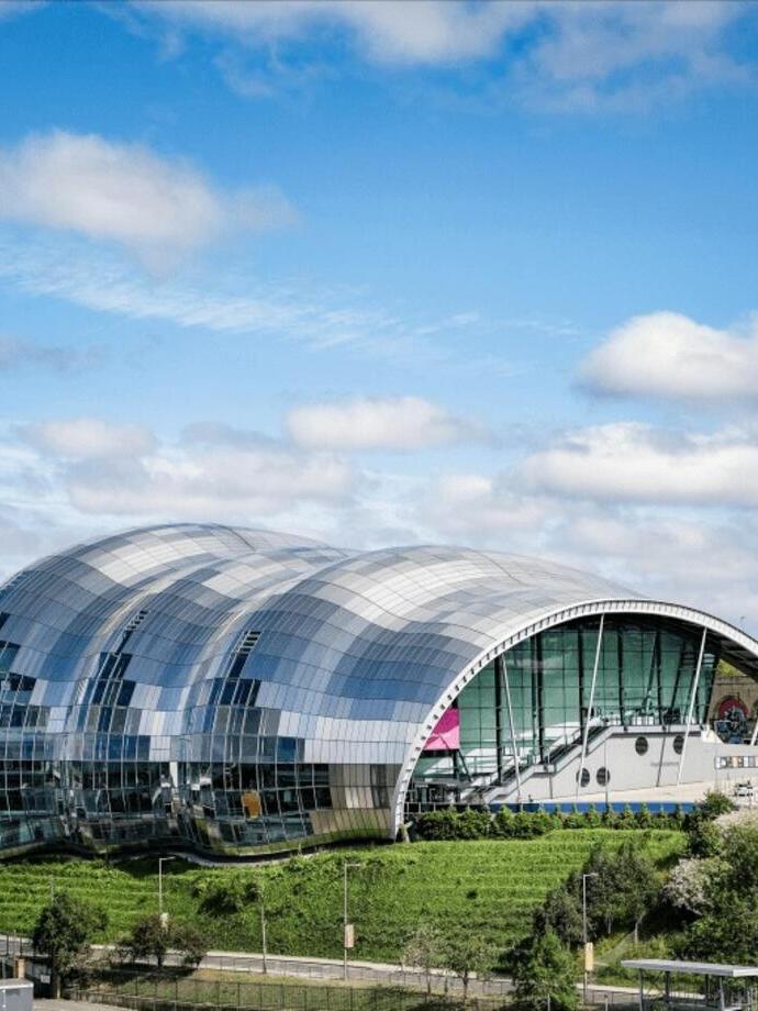 Outside view of an international centre for music.