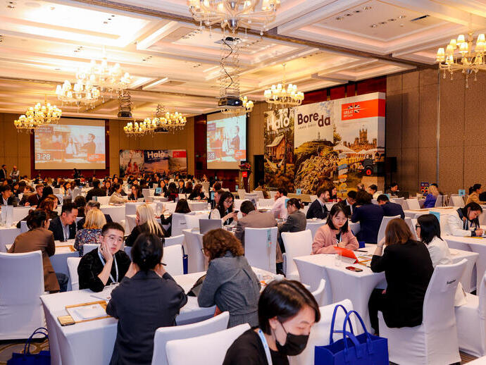 Área de talleres de Destination Britain China 2023