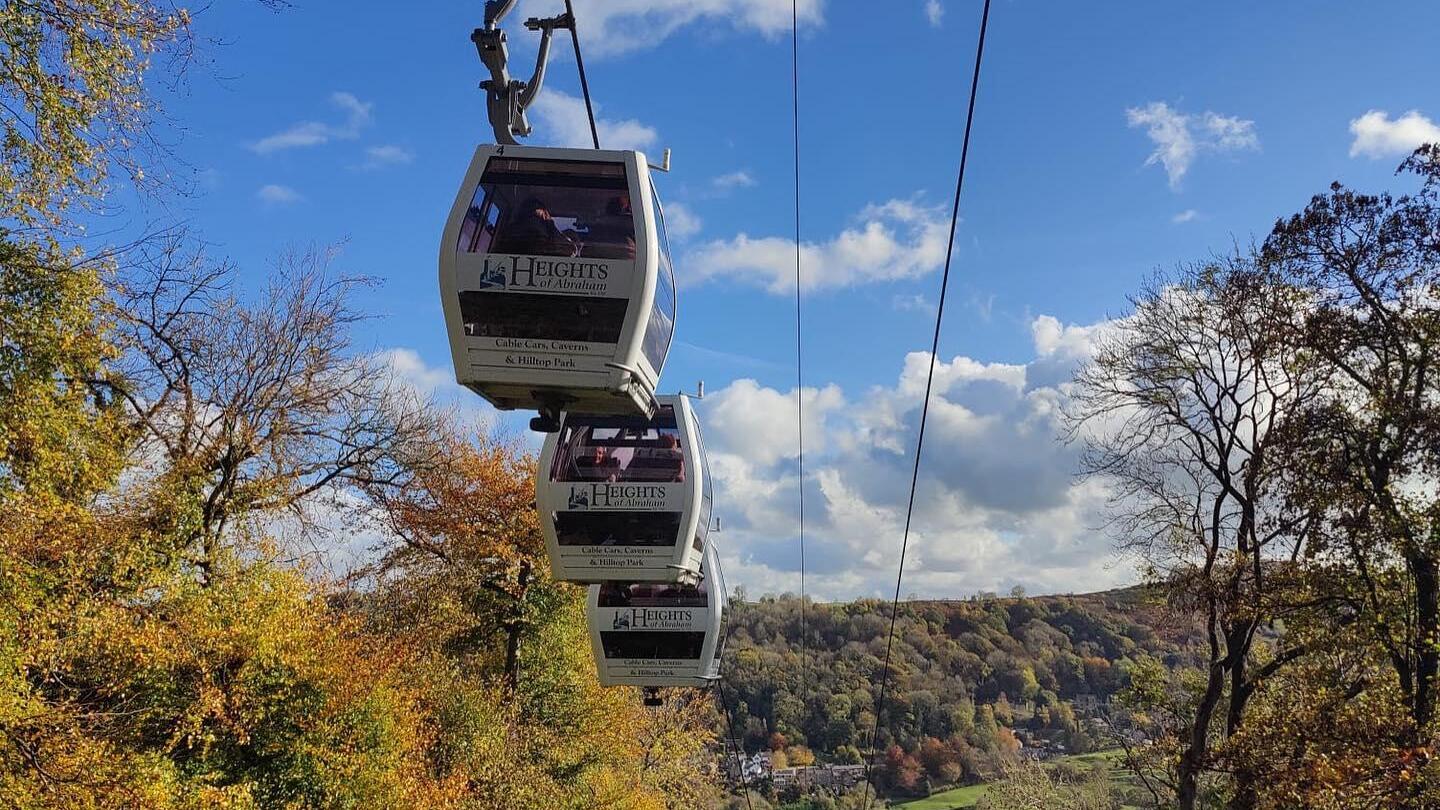 Gondola ride in country side