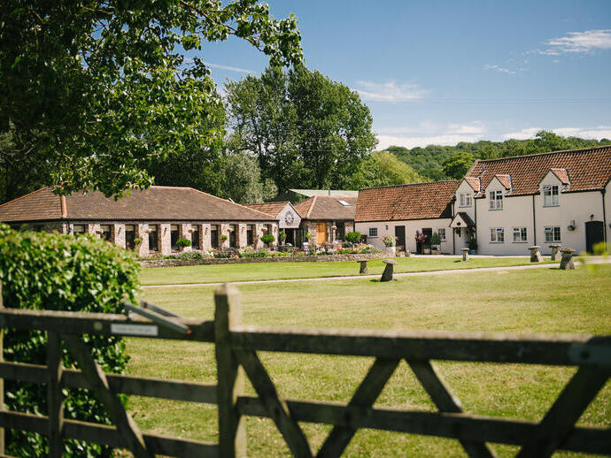 Exterior shot of a country estate