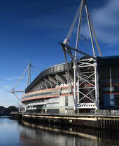 Stade Principality à Cardiff, au Pays de Galles