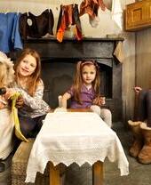 Three young girls at The World of Beatrix Potter