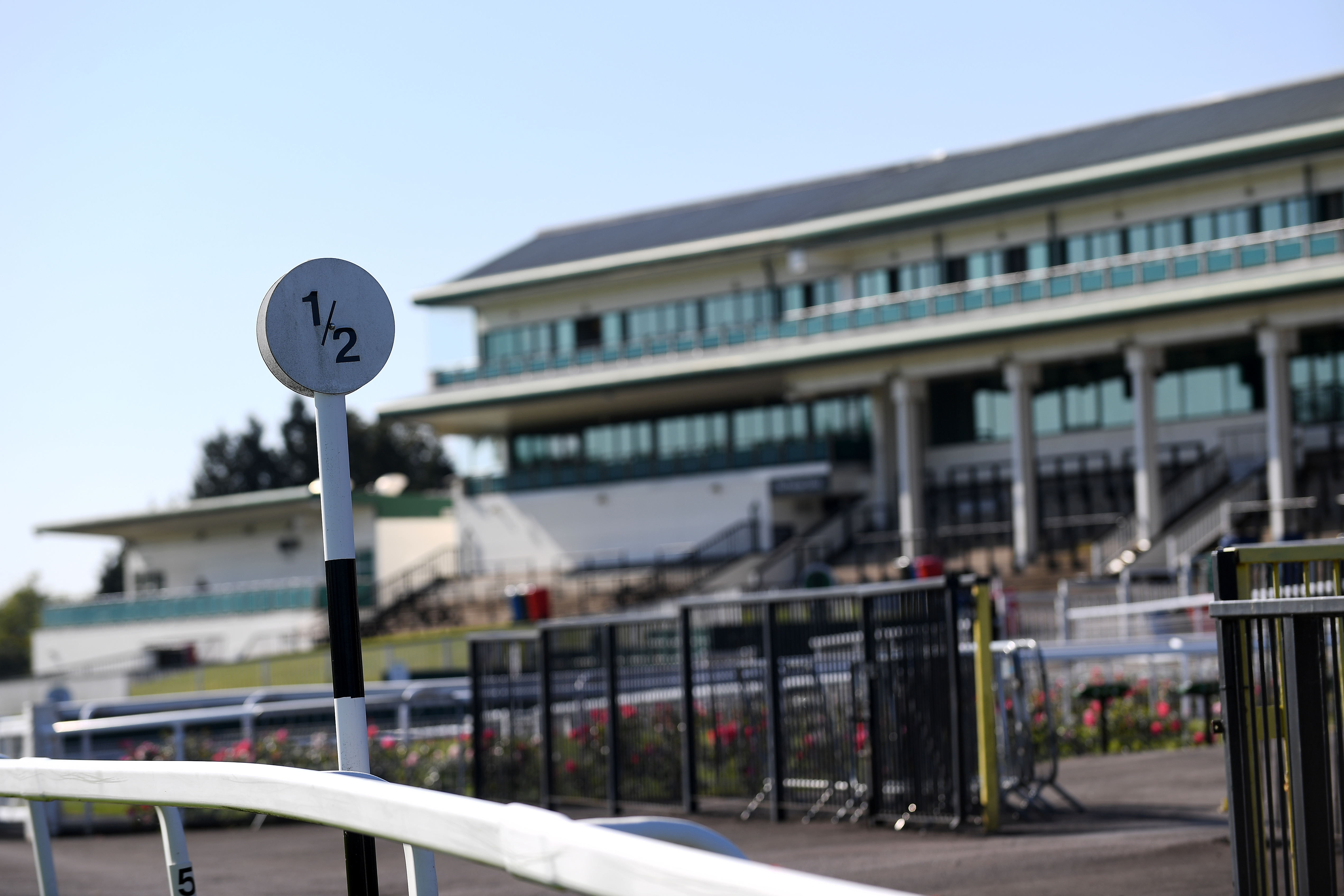 An outdoor view of Chepstow Racecourse