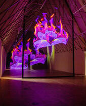 An art piece on display at the Faith Museum in Bishop Auckland