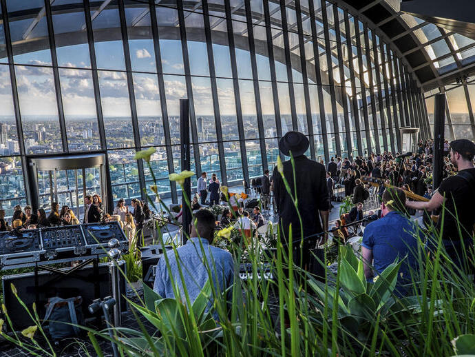 Interior view of the Sky Garden
