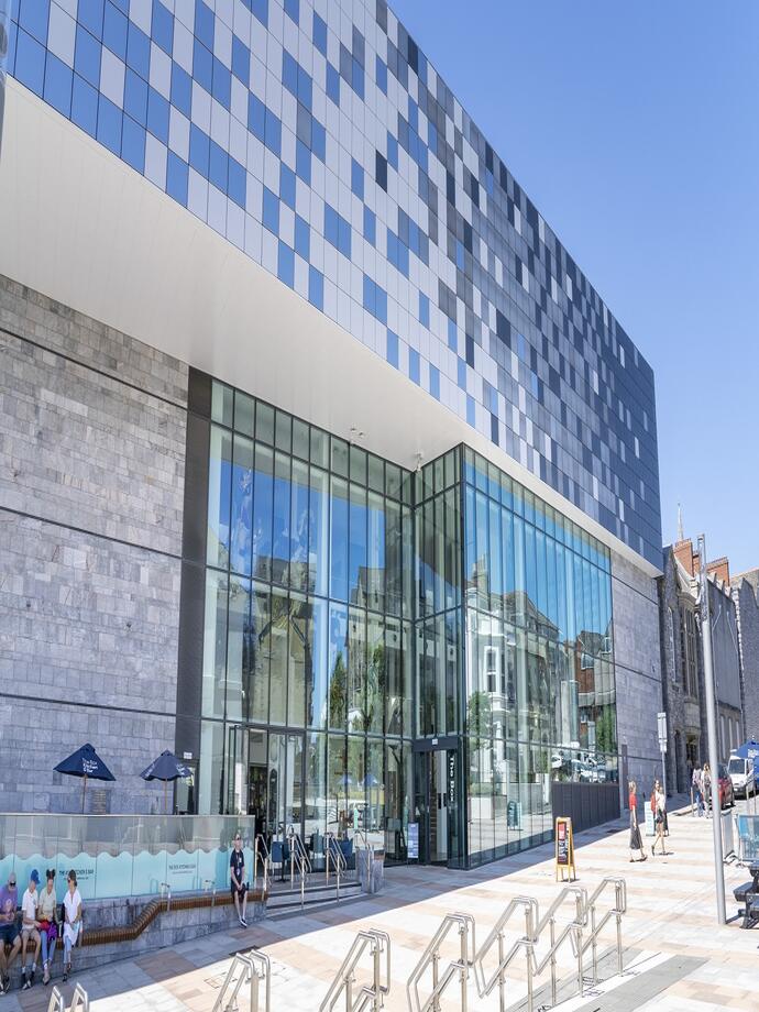 An exterior shot of The Box in Plymouth