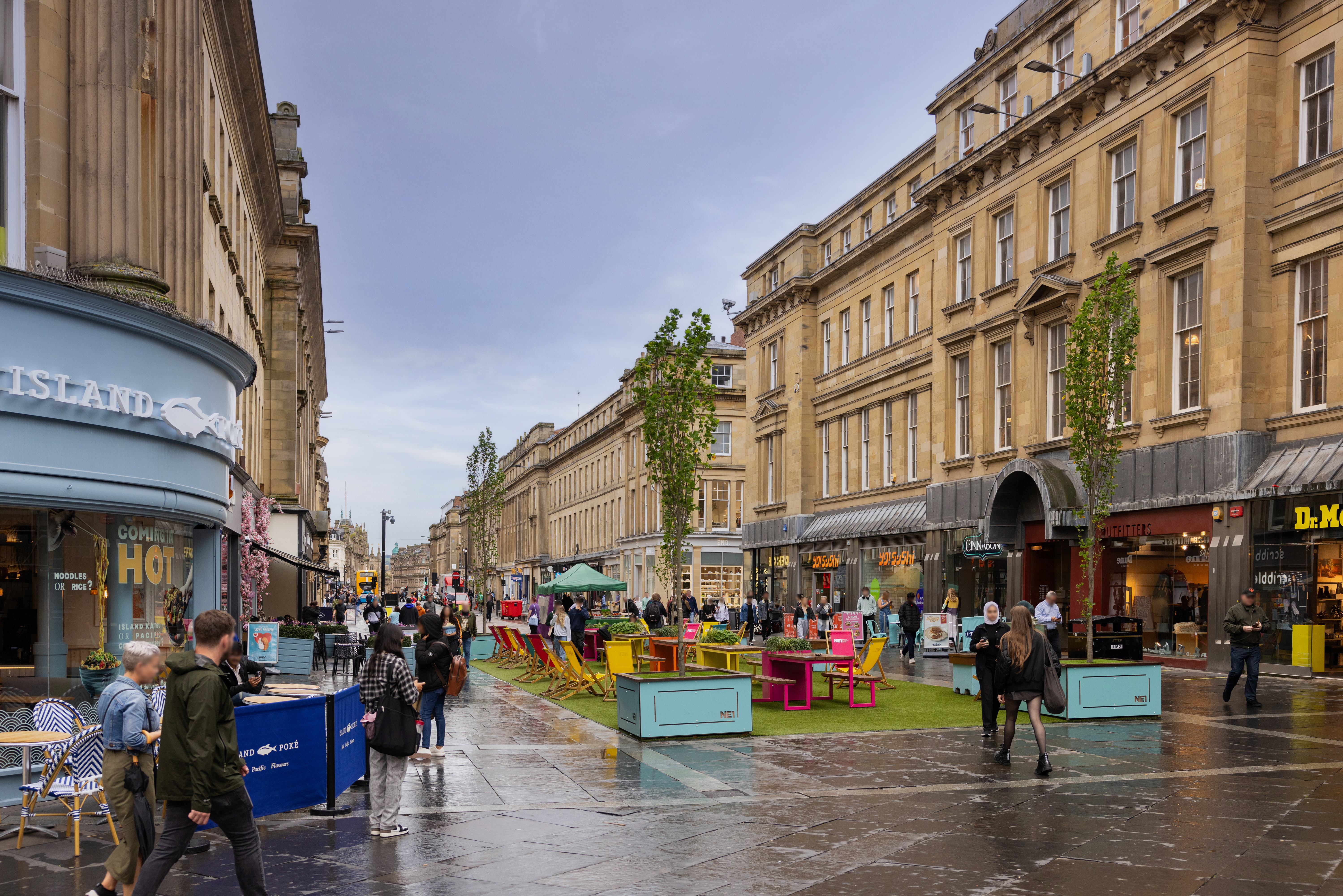 Grainger town, historic centre of Newcastle upon Tyne