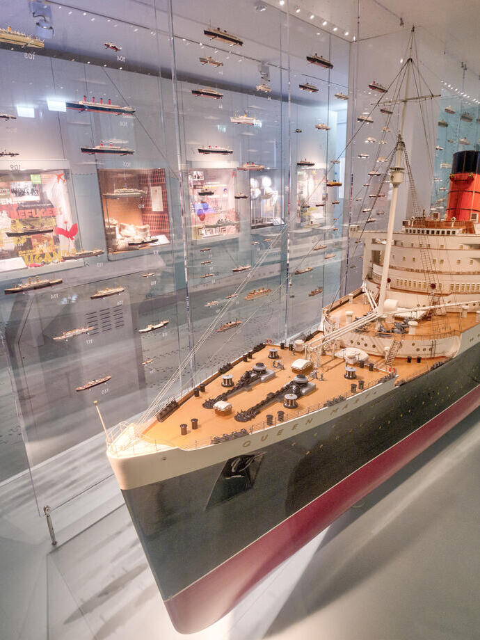 Model of the Titanic at SeaCity Museum