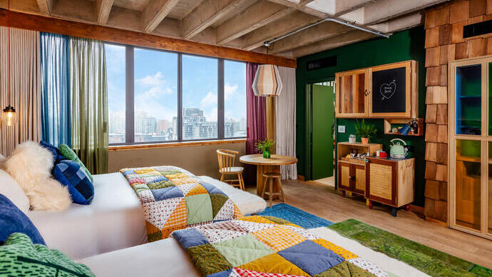A room at Treehouse Hotel Manchester