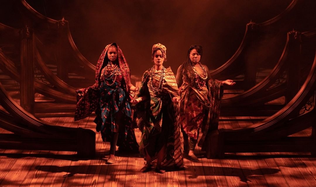 Actors performing in The Meaning of Zong at Bristol Old Vic