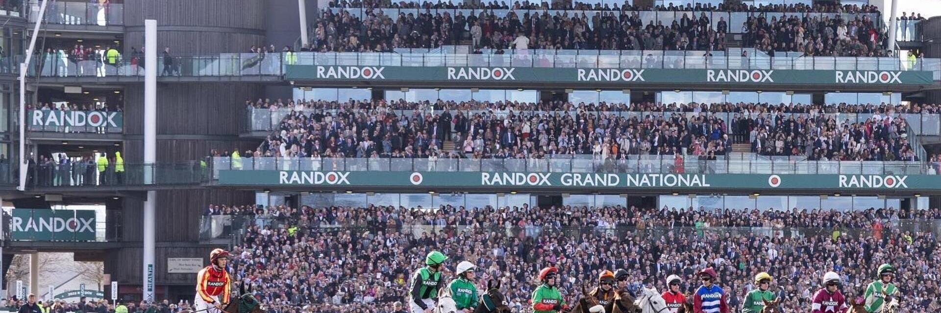 Una corsa di cavalli al Grand National