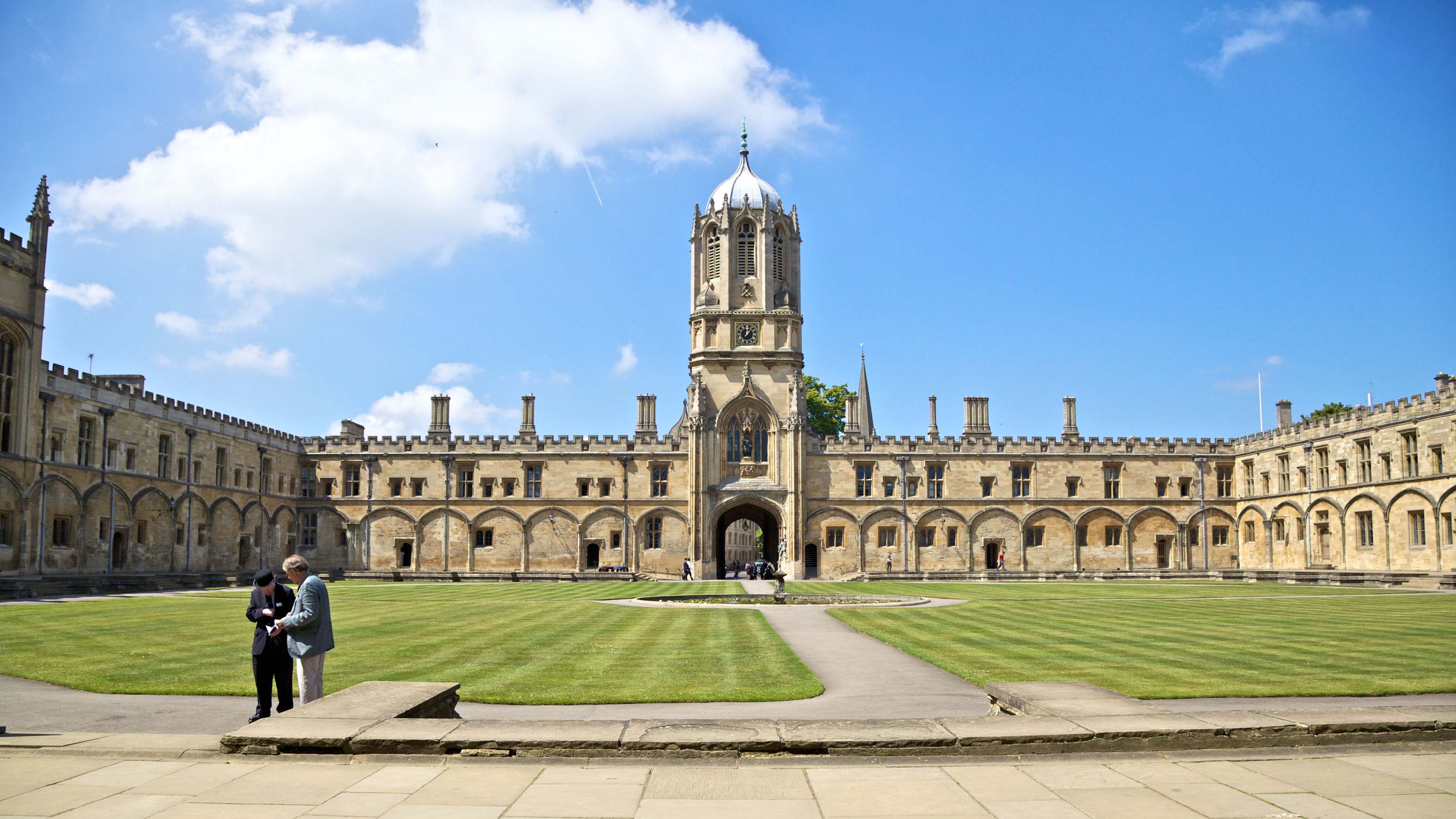 Historic building overlooking a quadrant