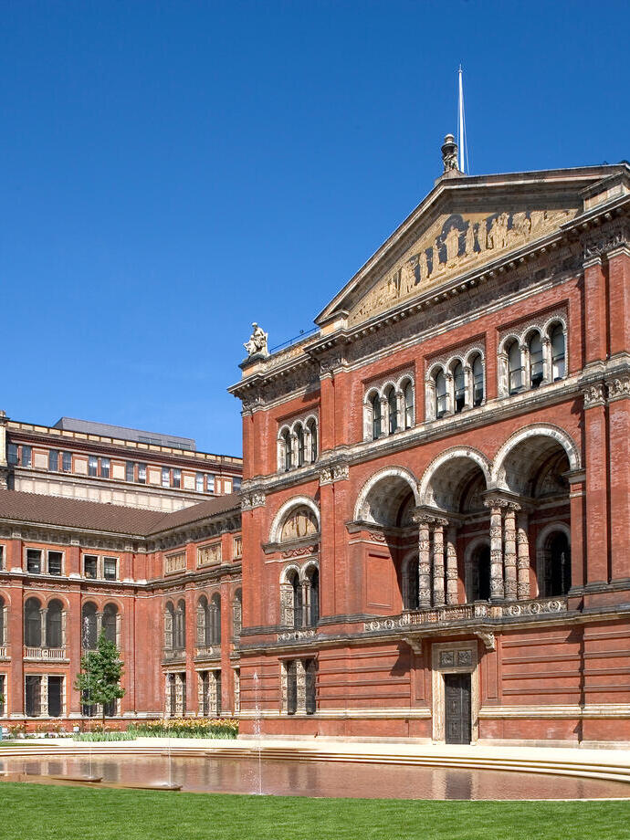 View of the John Madejski Garden at the Victoria and Albert Museum in London
