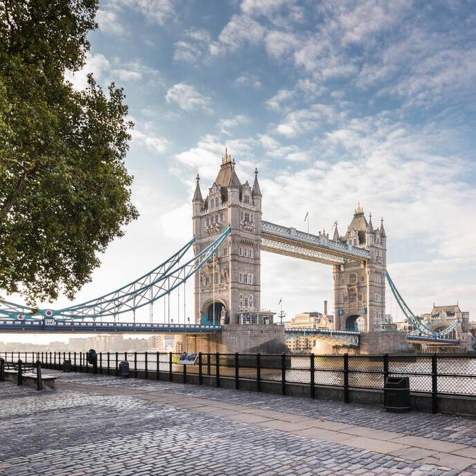 London Tower Bridge on a sunny day