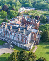 Aerial view of Croxteth Hall Country Park and Stately Home
