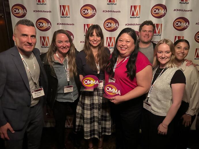 VisitBritain winnaar van de OMMA Awards 2023 voor Rich Media Display, voor onze Noord-Amerikaanse campagne "Fake (Br)it Til You Make It".