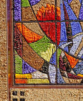 St Ann's Well dressed for the traditional Wells Dressing Festival, Buxton ,Derbyshire,UK