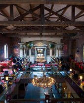 Ropewalks district, the Alma de Cuba bar restaurant, old Polish church transformed into a lounge