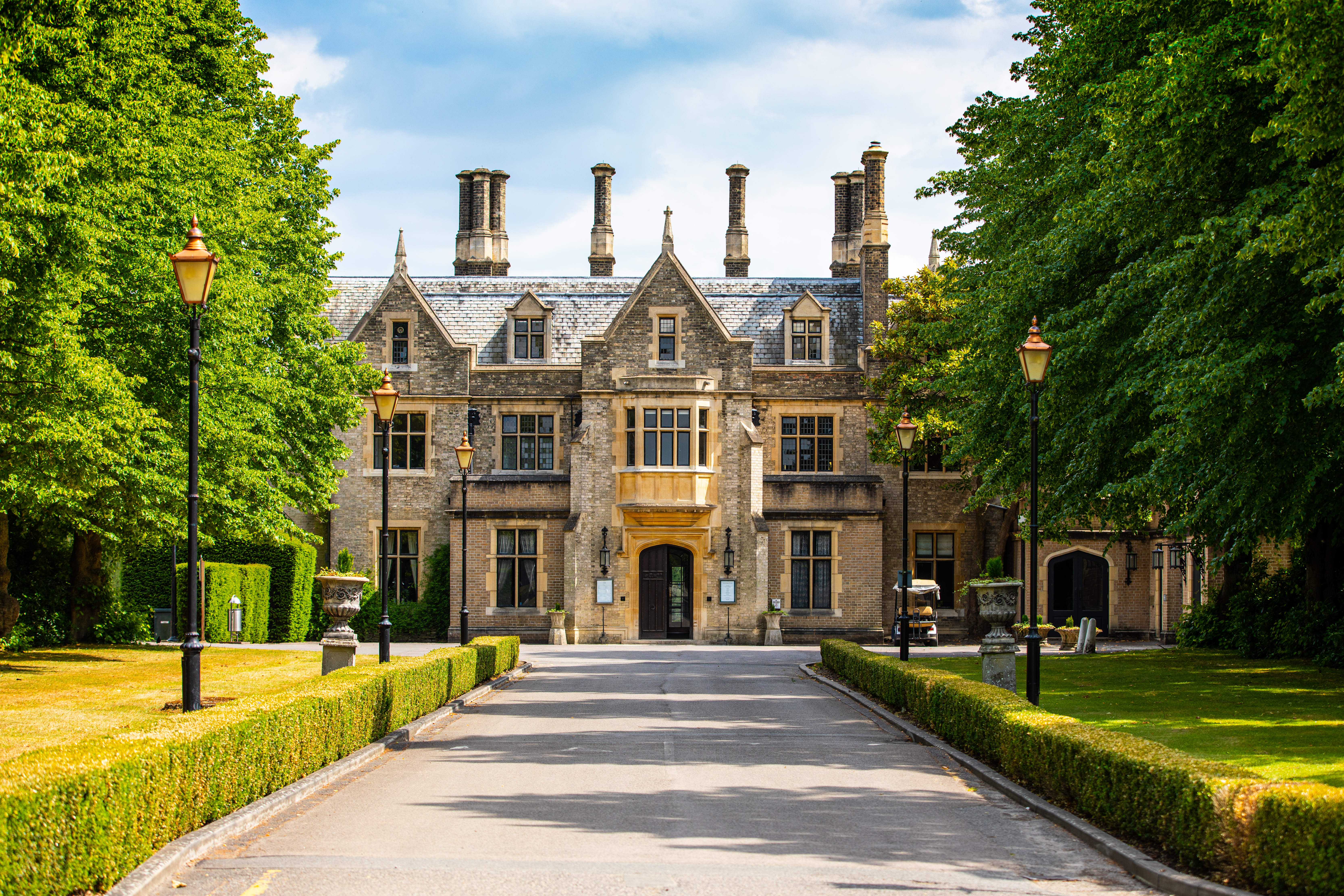 Exterior of a country hotel