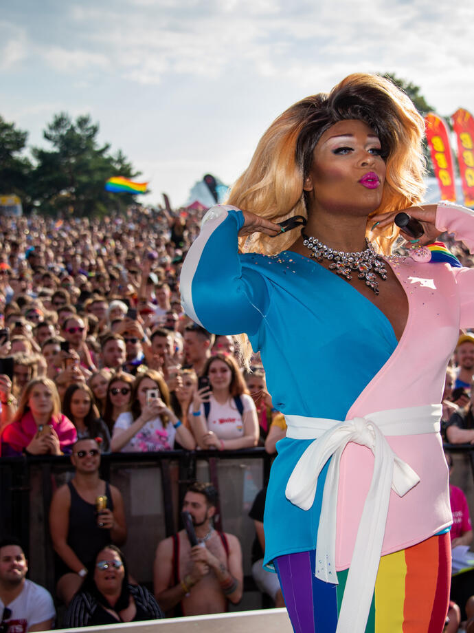 Peppermint à la Bristol Pride