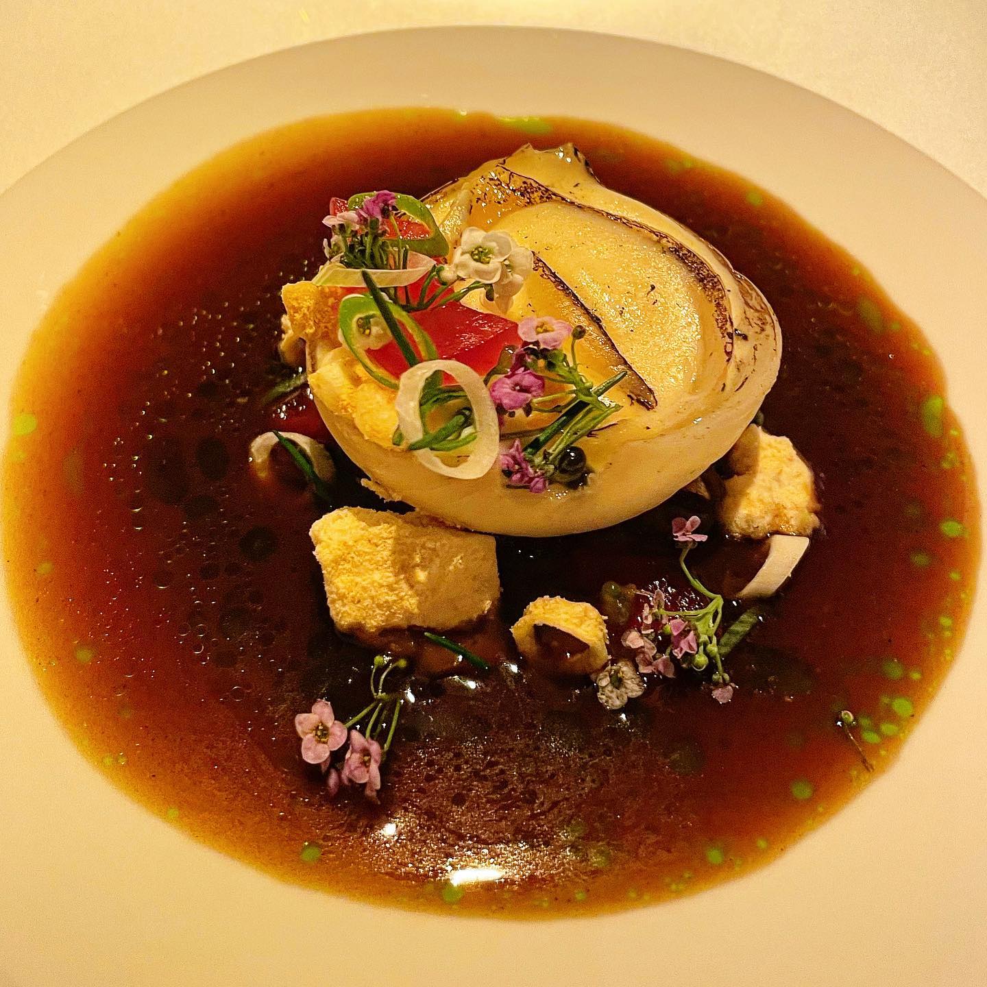 Close up of a plate of food