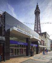 Entrance to a shopping centre.